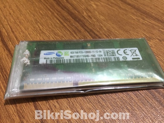 4Gb DDR3 1600 bus speed Laptop Ram